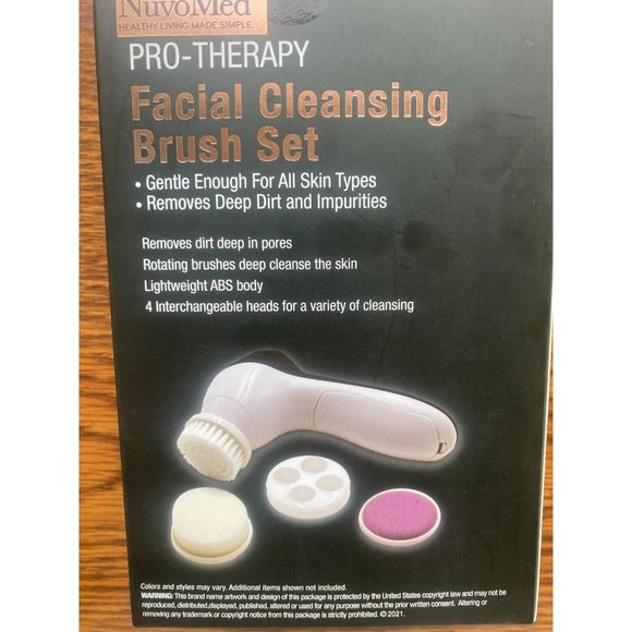 NuvoMed  PRO-THERAPY Facial Cleansing Brush set HB078 - Picture 2 of 2